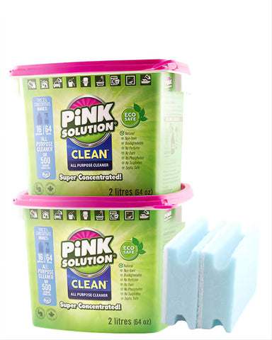 Pink Solution Clean All Purpose Cleaner 2-pack Bundle