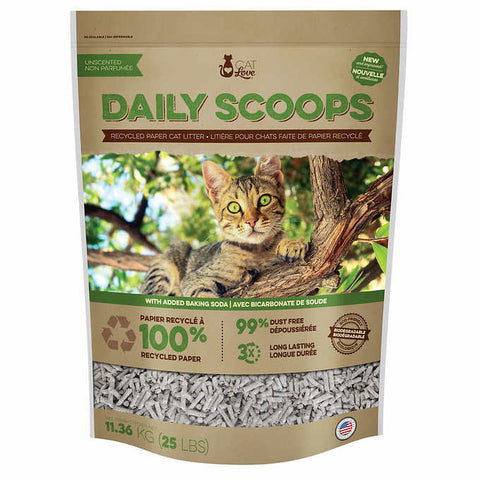 Daily Scoops Recycled Paper Cat Litter 25lb