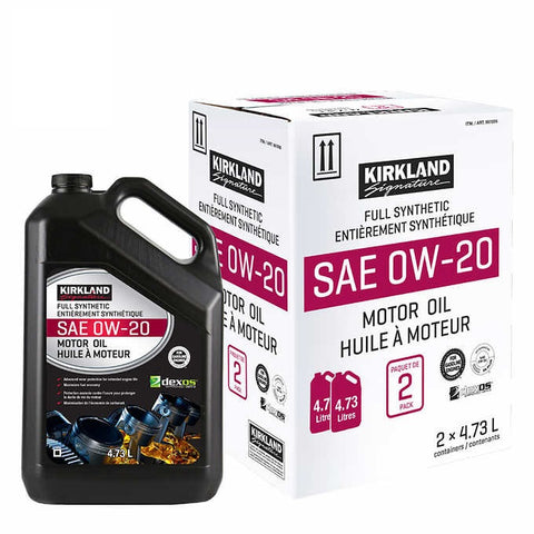 0W20 Full Synthetic Motor Oil, 2-pack