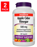 webber naturals Apple Cider Vinegar, 240 Capsules, 2-pack