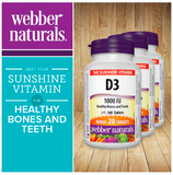 webber naturals Vitamin D 1000 IU -- 3 x 260 Tablets