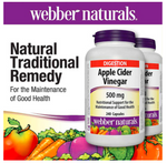 webber naturals Apple Cider Vinegar, 240 Capsules, 2-pack