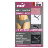 Puma Ladies Seamless Bikini, 4-pack