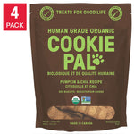 Dog Biscuits – 100% Organic, Human Grade Pumpkin and Chia 4 Pack