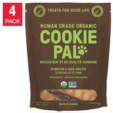 Dog Biscuits – 100% Organic, Human Grade Pumpkin and Chia 4 Pack