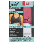 Puma Women’s Convertible Sports Bra, 2-pack