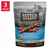 Zoë Dog treat BBQ Chicken, 3-pack