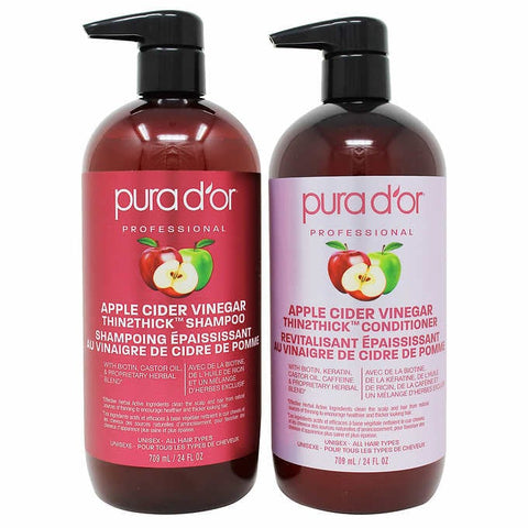 Pura D'Or THIN2THICK Shampoo and Conditioner, 2 x 709 mL